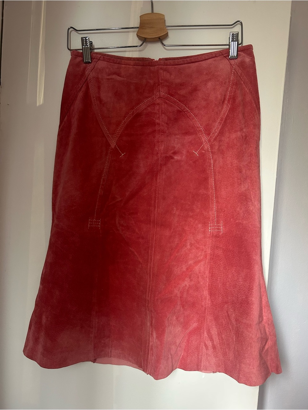 Danier Pink Suede Skirt